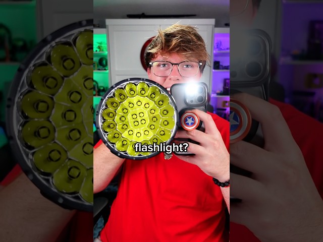 iPhone vs Worlds Brightest Flashlight