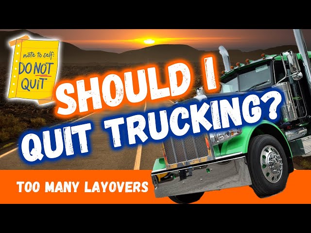 Declining Freight Demand = Too Many Trucking Layovers (Not Enough Loads for Truckers)