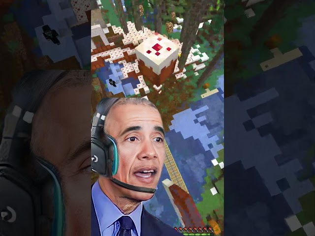 Obama Crafts a Command Block in Minecraft #minecraft #presidents #funny #memes #aivoice