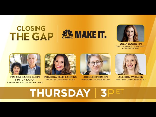 CNBC spotlighting female founders closing the gap for women in the workforce — 03/30/2023