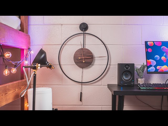Metal and Walnut Wall Clock Review | Pytha Sight