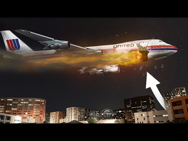 Boeing 747 Breaks Up Just After Takeoff | Falling Apart in Mid-Air (Real Audio)