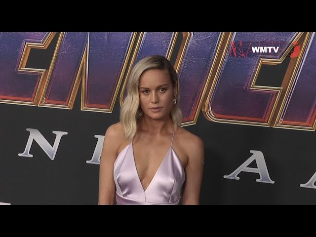 Brie Larson arrives at 'Avengers: Endgame' World premiere