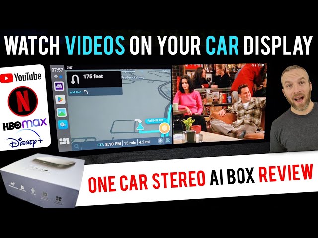 Watch YouTube, Netflix, HBO Max, and more on Your Car Display Plus Wireless Android Auto and Carplay