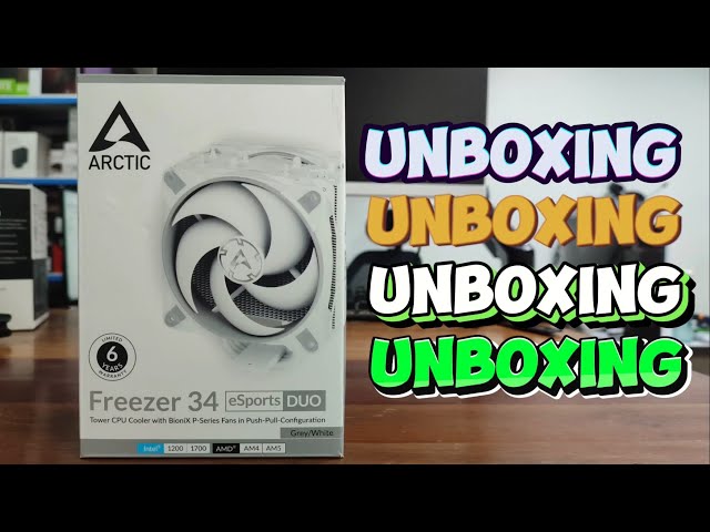 Arctic Freezer 34 Esports Duo Grey/White Quick Unboxing | QU-8