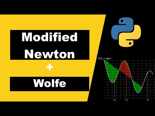 Modified Newton method | Wolfe Backtracking | Theory and Python Code | Optimization Algorithms #6