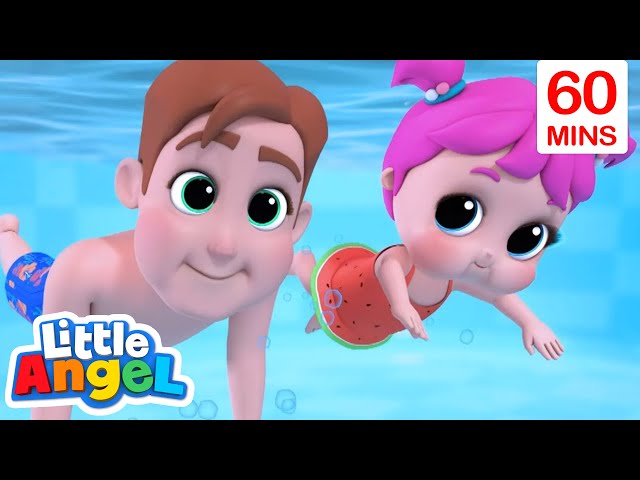 Swimming Lessons | Little Angel - Moonbug Kids - Learning Corner