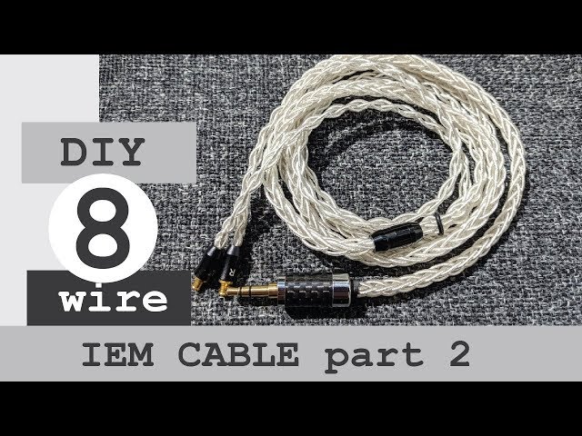 8 wire DIY cable tutorial pt. 2 build your own 8 core 8 diy headphone cable