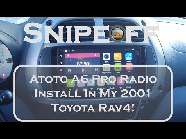 Atoto A6 Pro Stereo Install In A 2001 Toyota Rav4