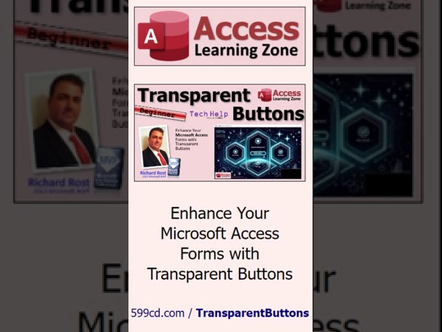 Enhance Your Microsoft Access Forms with Transparent Buttons #msaccess #shorts
