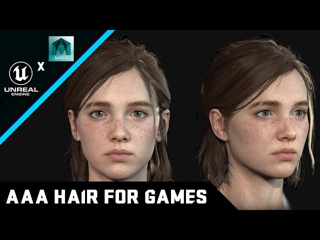 Create Hair for AAA Games in 20 minutes - Unreal Engine 5 & Maya (Part 1)