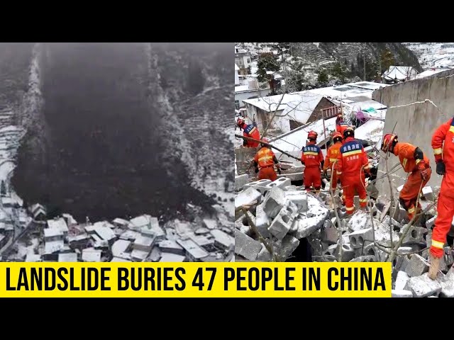Landslide buries 47 people in China’s southwestern Yunnan province.
