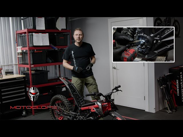 How to change out the countershaft sprocket on a RFN ARES Pro and Beta Explorer Electric Dirt Bikes