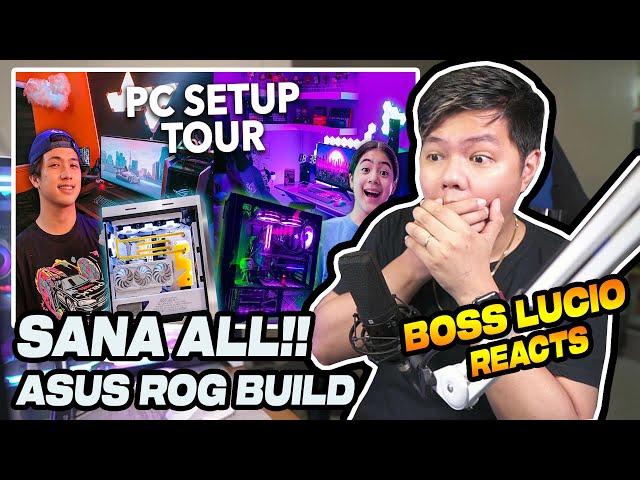 Stream Coach React @ranzkyle  And Niana Guerrero Gaming PC Setup | ASUS ROG BUILD