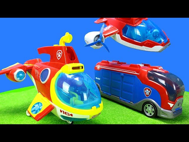 Paw Patrol Spielzeug Unboxing für Kinder mit Polizei und Feuerwehrauto Stationen