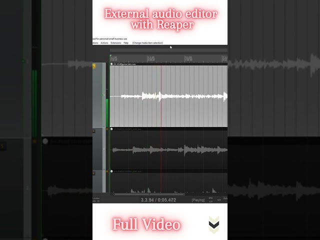 How to setup an external audio editor in reaper