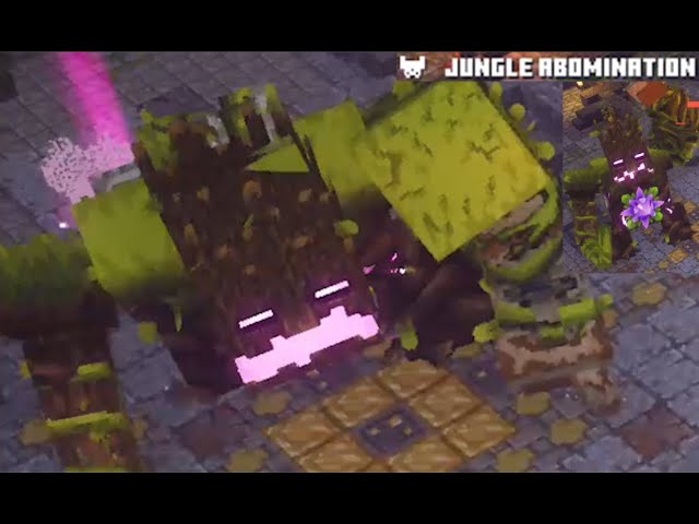 fighting the jungle abomination.pt3. In Minecraft Dungeons