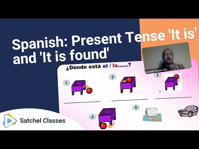 Spanish  Present Tense 'It is' and 'It is found' | Spanish | Satchel Classes