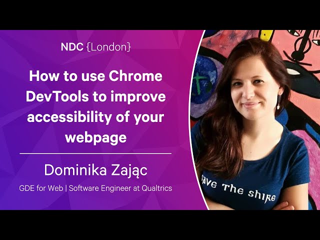 How to use Chrome DevTools to improve accessibility of your webpage - Dominika Zając