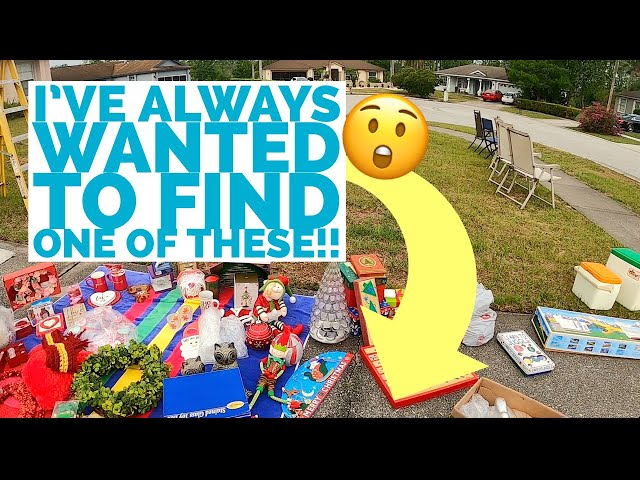 THIS $1 YARD SALE FIND COULD SELL FOR $200!? | Yard Sale ROAD TRIP #5 Garage Sale Hunting to RESELL