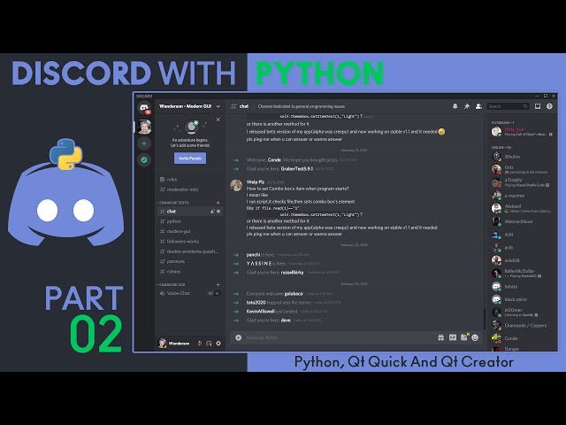 DISCORD APP WITH PYTHON AND PYSIDE2 - [TIME LAPSE VIDEO] MODERN GUI - PART 02