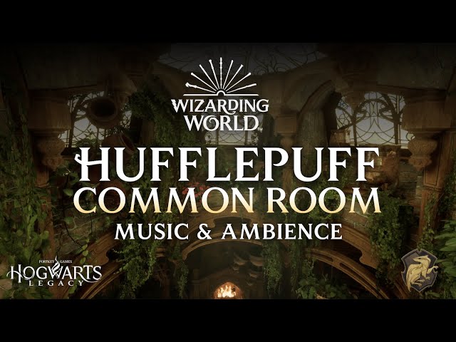 Harry Potter Music & Ambience | 🌿 Hufflepuff Common Room, Hogwarts Legacy