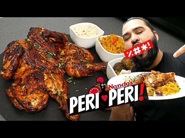 Peri Peri Chicken with Spicy Rice, Olives and Coleslaw | Halal Chef's Original Peri Peri Chicken
