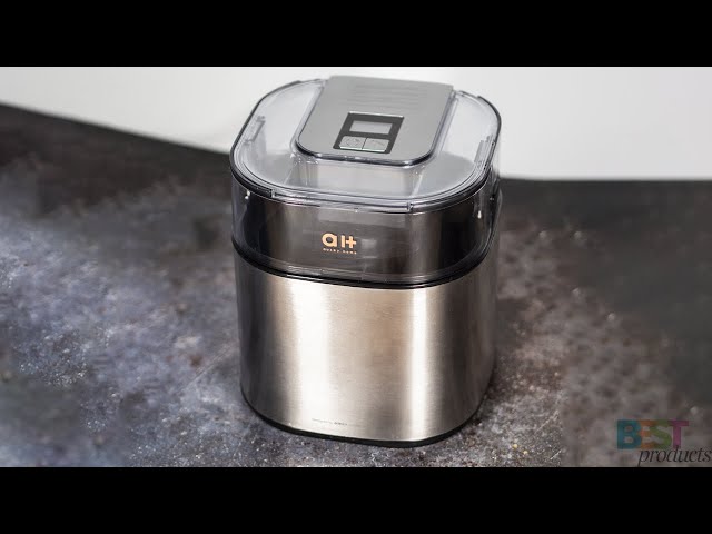 Aukey Home Ice Cream Maker | Unboxing & Review ( Peach Ice Cream 🍑 )