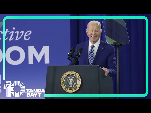 President Biden speaks on abortion rights in Tampa