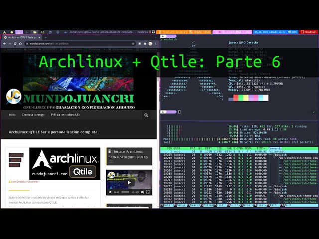 Archlinux: QTILE parte 6