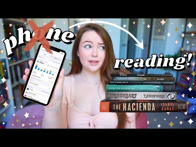 swapping my PHONE screen time for READING! (i have a tik tok addiction)