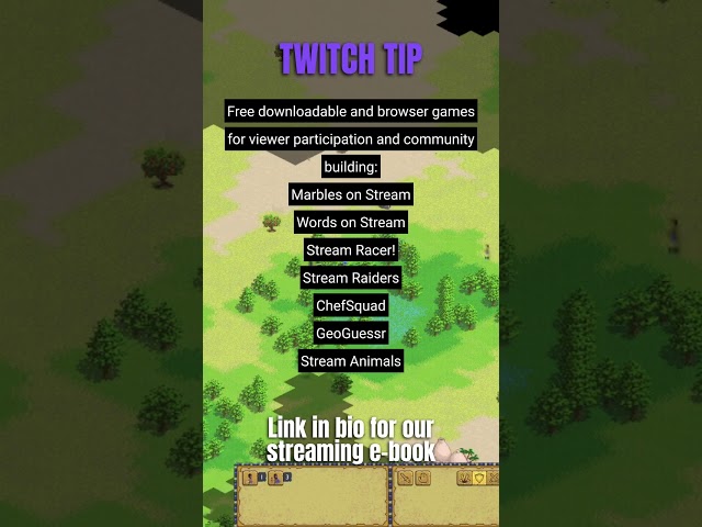 Free Community Games - Twitch Tips