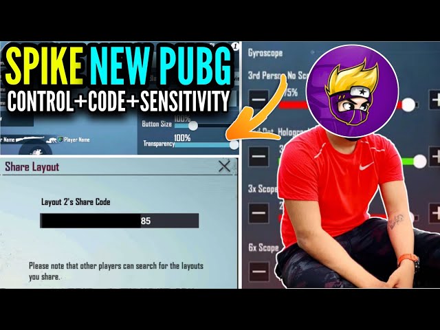 Mr Spike New Original Control Code And Sensitivity 2021 PUBG MOBILE #MrSpike