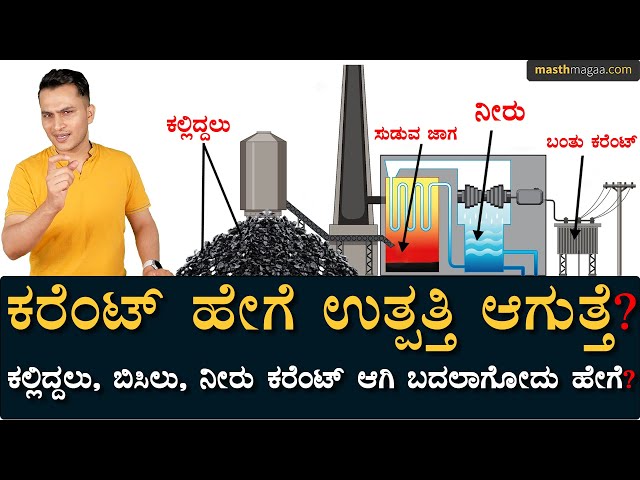 ಕಲ್ಲಿದ್ದಲು, ನೀರು, ಬಿಸಿಲಿಂದ ವಿದ್ಯುತ್ ಹೇಗೆ? Masth Magaa | Amar Prasad | How Electricity is Generated?