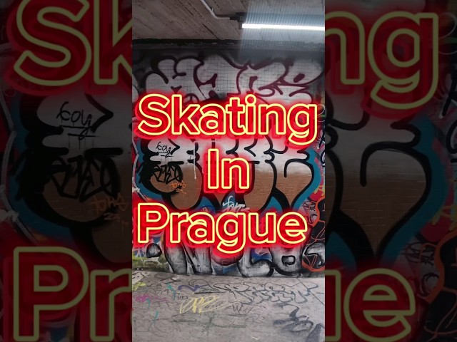 I Discovered A Secret Skatepark In Prague #trending #travel #travelvlog #prague #skateboarding