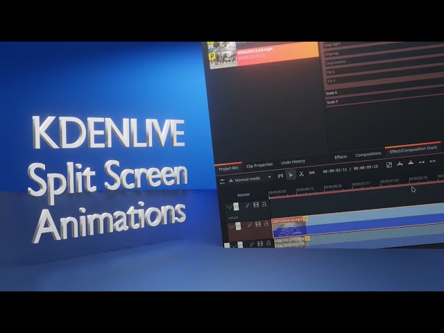 How to make Split Screen Animations in Kdenlive.