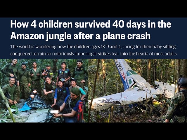 4 Children Survive 40 Days in Jungle After Plane Crash