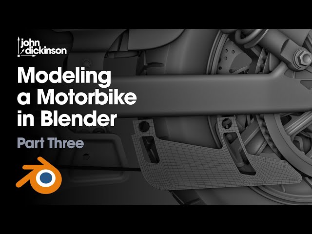 Modeling a Motorbike in Blender - Part 3