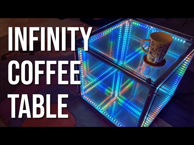 Infinity coffee table with WLED and WS2815 LEDs