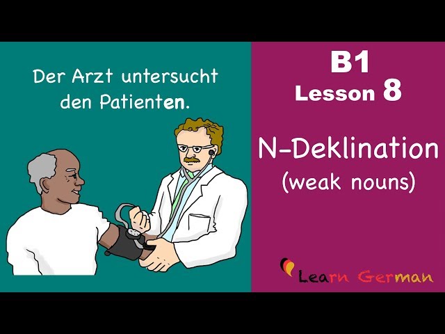 Learn German Intermediate | N-Deklination | Weak Nouns | B1 -  Lesson 8
