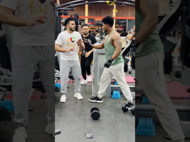 A created new amazing funny😂video with lovely fan in GYM#Abdul_Ghafoor#Muhammad_Shakoor