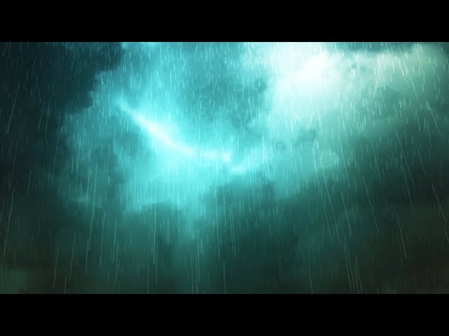 Thunderstorm and Rain Sounds Dark Screen | Fall Asleep & Stay Sleeping with Rainstorm White Noise