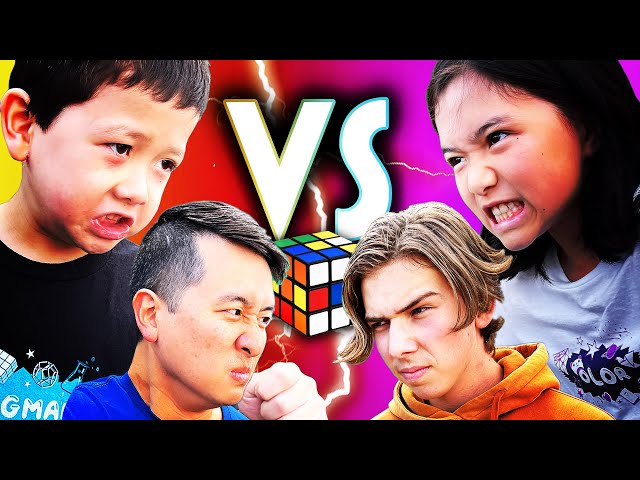 ULTIMATE RUBIK'S CUBE BATTLE ⚔️ Family Wars (500 Cubes!!)