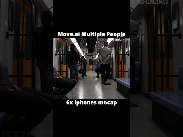 Move ai Multiple People #mocap #unrealengine5 #moveai