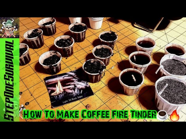 How To Make Coffee Fire Tinder ☕🔥