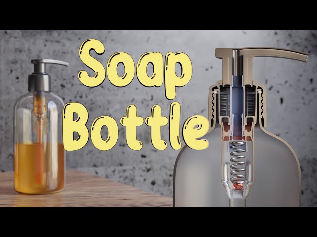 How do Soap Bottle Pumps Work?  ||  Inside Animation of a Soap Pump Dispenser