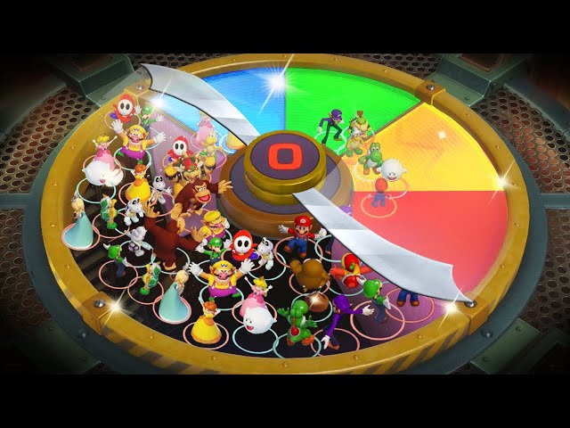Mario Party Series Minigames - Mario Vs Yoshi Vs Peach Vs Luigi (Master Cpu)