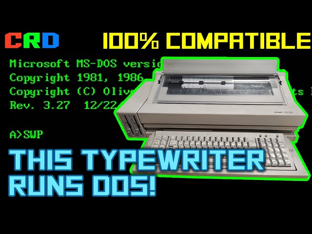 The Weird Processor: Olivetti's PC Typewriter