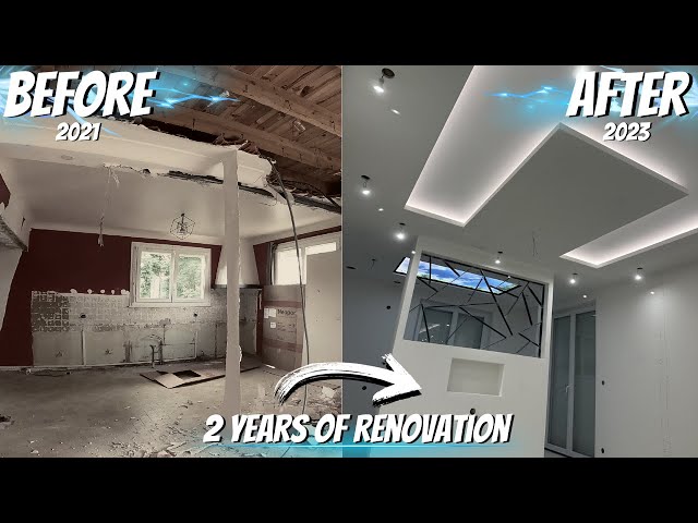 Transformation d'une vieille Maison de 1970 !!! Timelapse 2 ans de Rénovation !!!