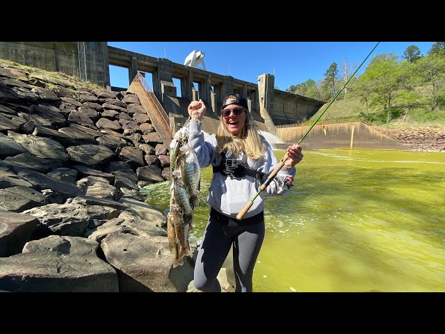 She SMASHED The BIG SLABS at this HUGE SPILLWAY! -- We FOUND Them SUPER LOADED in the FAST WATER!
